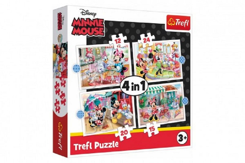 Trefl Puzzle - Disney: Minnie s přáteli 4v1 - 12, 15, 20, 24 dílků