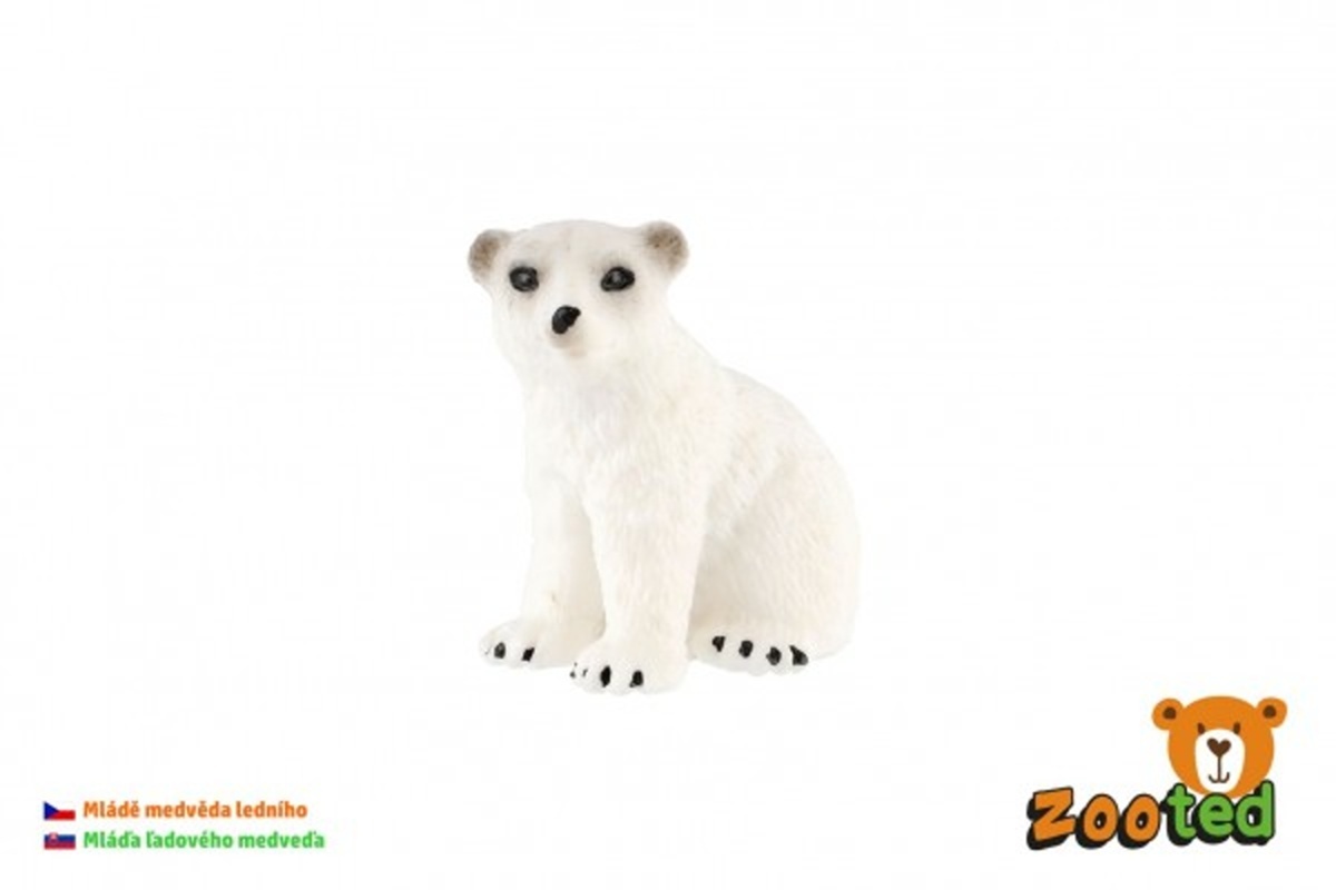 Teddies Medvěd lední mládě - zooted - 4 cm