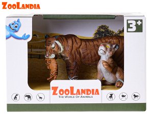 Mikro trading Zoolandia - Tygr s mláďaty 7 - 15 cm