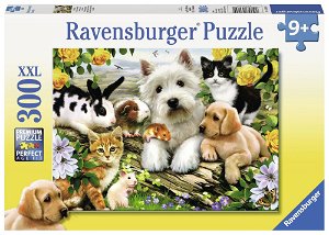 Ravensburger Puzzle - Veselé přátelství zvířat - 300 dílků XXL