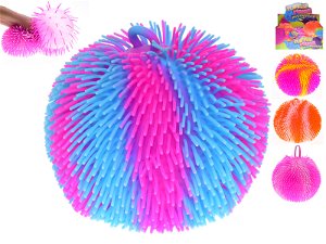 Míček gigantický strečový mačkací střapatý balónek antistresový 4 barvy