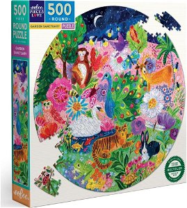 EEBOO Kulaté puzzle Zahradní svatyně 500 dílků