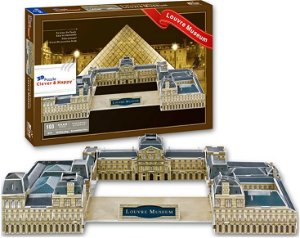 CLEVER&HAPPY 3D puzzle Muzeum Louvre 103 dílků