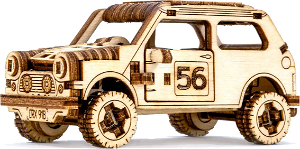 WOODEN CITY 3D puzzle Superfast Rally Car 1
