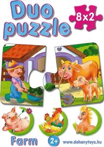DOHÁNY Duo puzzle Na statku 8x2 dílky