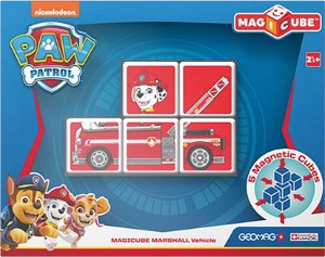 GEOMAG Magnetické kostky Magicube Tlapková patrola - Marshall v hasičském autě