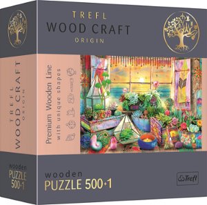 TREFL Wood Craft Origin puzzle Plážový domek 501 dílků