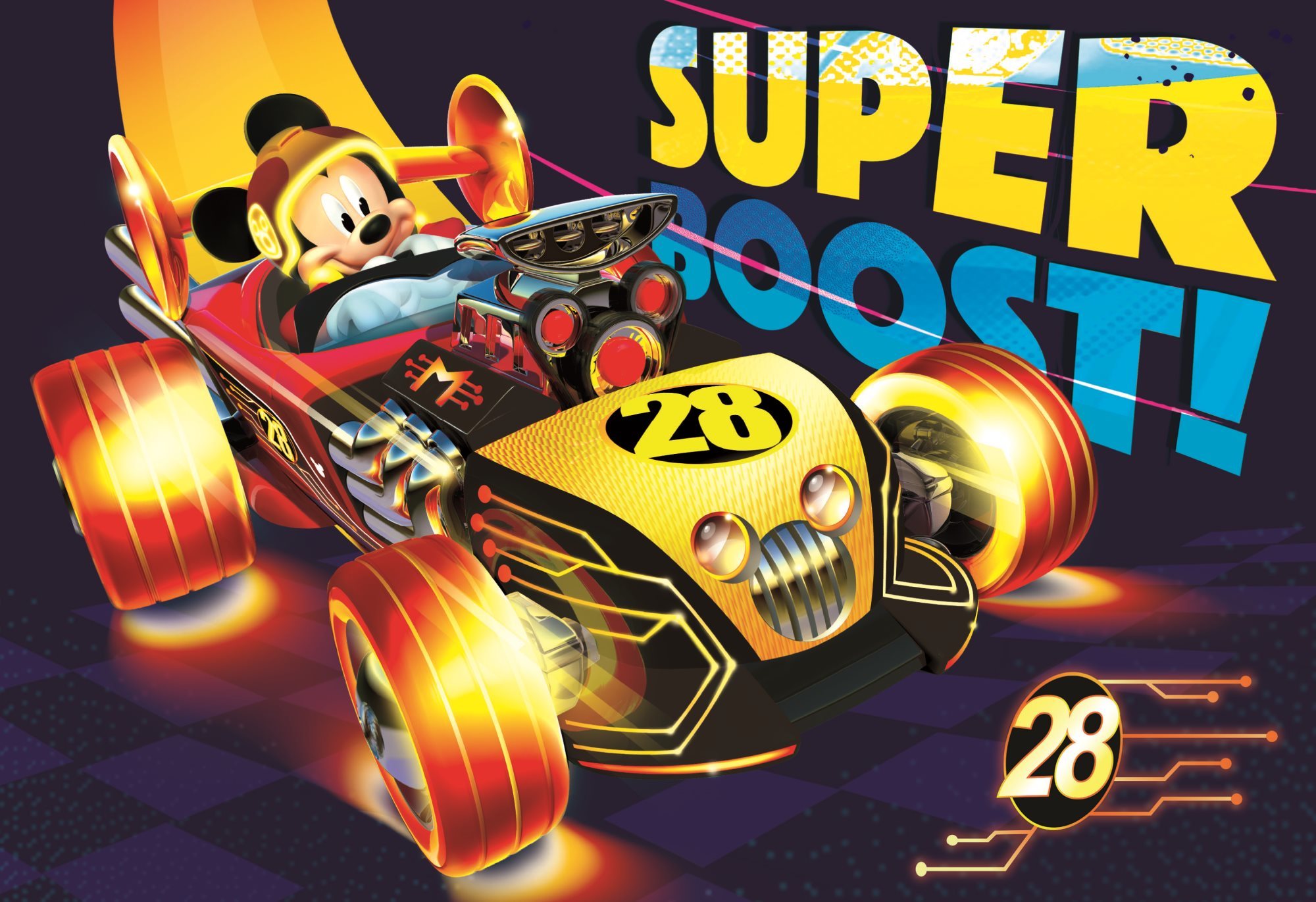 DINO Puzzle Mickey Mouse na závodě 24 dílků