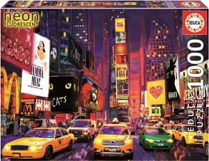EDUCA Svítící puzzle Times Square, New York 1000 dílků