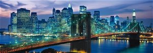 CLEMENTONI Panoramatické puzzle Brooklynský most, New York 1000 dílků