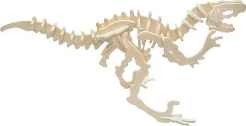 WOODEN TOY / WCK WOODEN TOY , WCK 3D puzzle Velociraptor malý