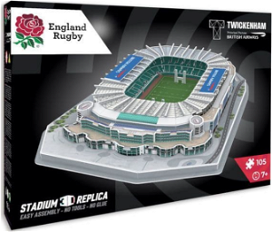 STADIUM 3D REPLICA 3D puzzle Stadion Twickenham - England Rugby 108 dílků