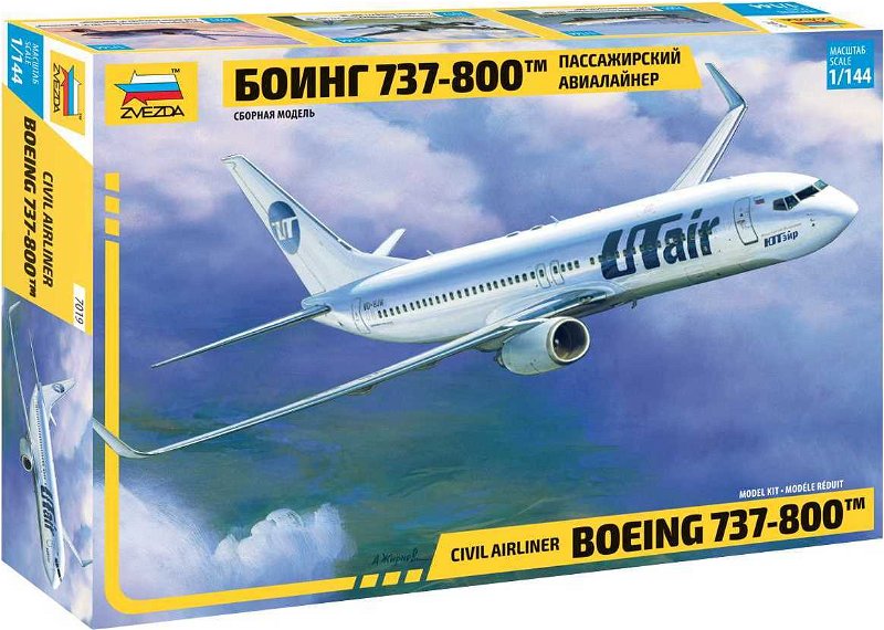 ZVEZDA Model Kit letadlo 7019 - Boeing 737-800 (1:144)