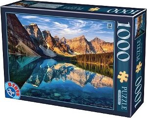 D-TOYS Puzzle Jezero Moraine, Kanada 1000 dílků
