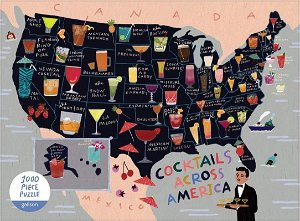 GALISON Puzzle Koktejly napříč Amerikou 1000 dílků