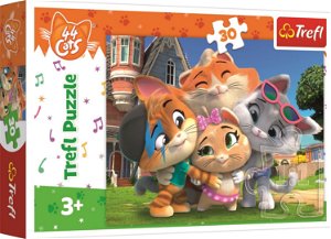 TREFL Puzzle 44 koček: Přátelství 30 dílků