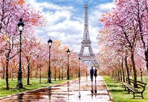 CASTORLAND Puzzle Romantická procházka v Paříži 1000 dílků