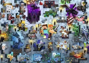 RAVENSBURGER Puzzle Challenge: Minecraft 1000 dílků