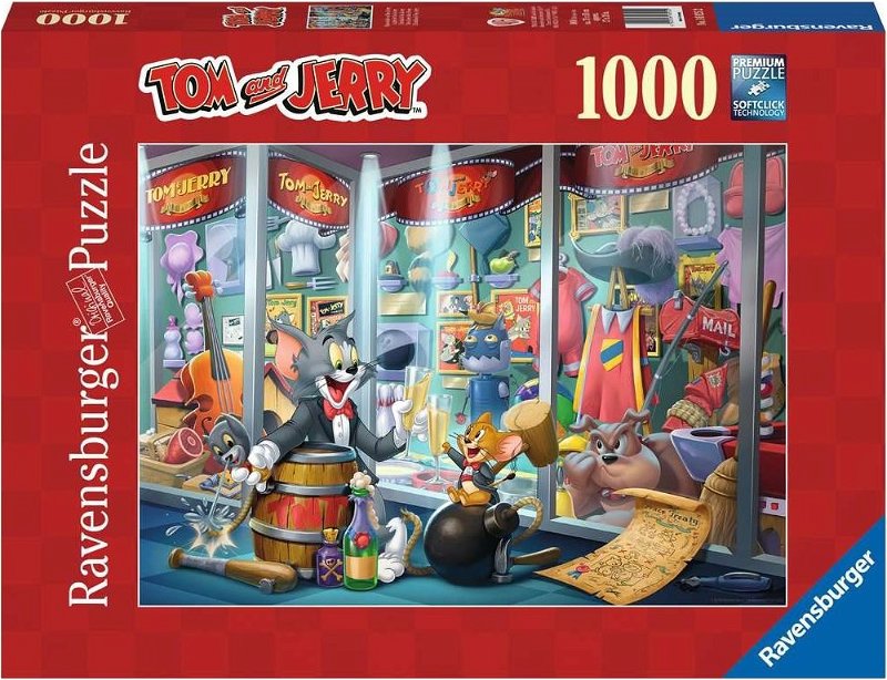 RAVENSBURGER Puzzle Tom & Jerry: Síň slávy 1000 dílků