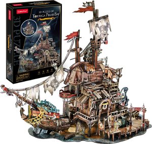CUBICFUN 3D puzzle Pirátský přístav Tortuga 218 dílků