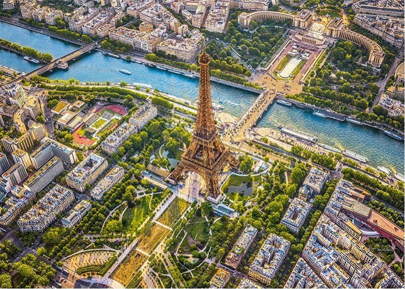 CHERRY PAZZI Puzzle Pohled na pařížskou Eiffelovu věž 1000 dílků