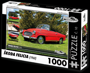 RETRO-AUTA Puzzle č. 10 Škoda Felicia (1960) 1000 dílků