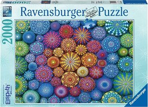 RAVENSBURGER Puzzle Duhové mandaly 2000 dílků