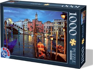 D-TOYS Puzzle Noční Benátky, Itálie 1000 dílků