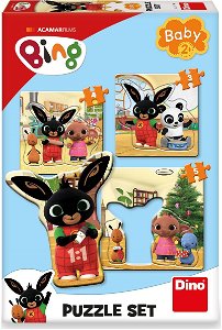 DINO Baby puzzle Bing a kamarádi 3v1 (3,4,5 dílků)