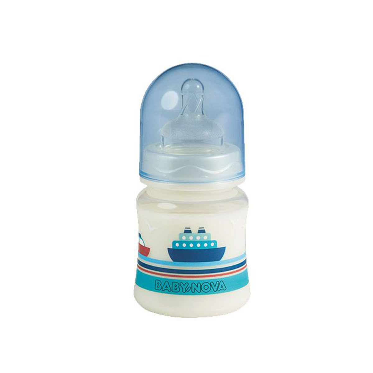 BABY-NOVA Baby Nova lahev široká 150 ml 0-24 m modrá