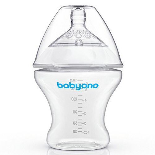 BABY-ONO Baby Ono lahev Natural Nursing antikoliková 180ml 0m+ transparentní