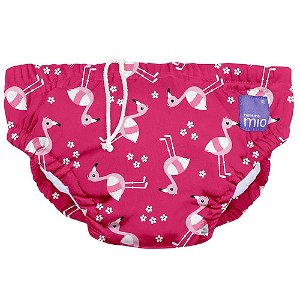 Bambino Mio koupací kalhotky S 5-7kg Pink Flamingo