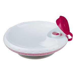 Baby Ono talíř 19 cm 300 ml s ohřívacím dnem růžový