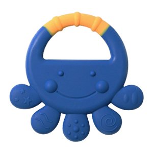 BABY-ONO Baby ono kousátko silikonové Octopus Vicky modrá