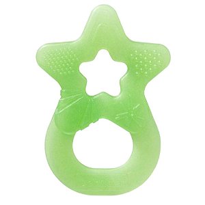 BABY-NOVA Denti Star kousátko silikonové hvězda zelená