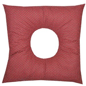 Babyrenka poporodní polštář 45x45 cm kuličky EPS Dots red