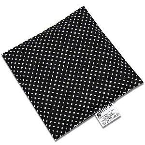 Babyrenka nahřívací polštářek 15x15 cm z třešňových pecek Dots black