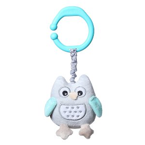 BABY-ONO Baby Ono hračka s vibrací Sova modrá