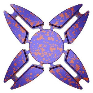 Fidget Spinner kov ALU STAR4 fialový