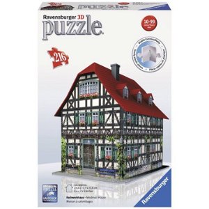 Ravensburger 12572 Puzzle 3D Středověký dům 216 dílků