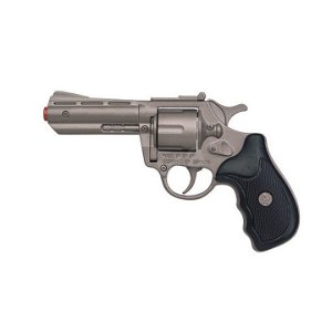 Gonher Policejní revolver kovový stříbrný 8 ran, 16,5 x 10,5 cm