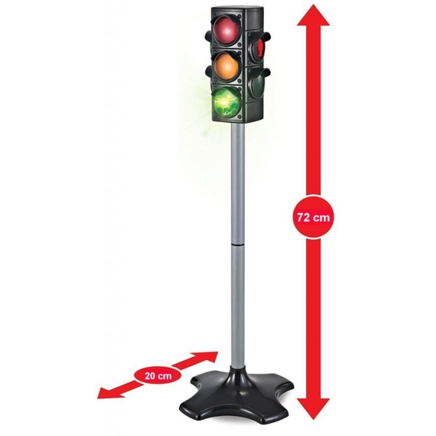 Semafor s automatickým přepínáním světel, 72 cm