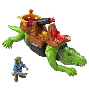 Fisher Price Imaginext Kráčející krokodýl a Kapitán Hook, Mattel GHH63