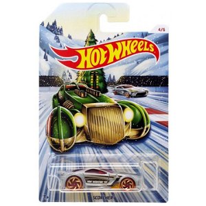 Hot Wheels Kovová autíčka Holiday Hot Rods Scorcher, Mattel GBC65