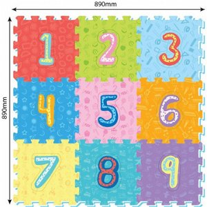 Pěnové puzzle Čísla 9ks, 32 x 32 cm
