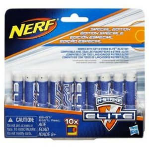 NERF Elite náhradní šipky 10ks, speciální edice modré