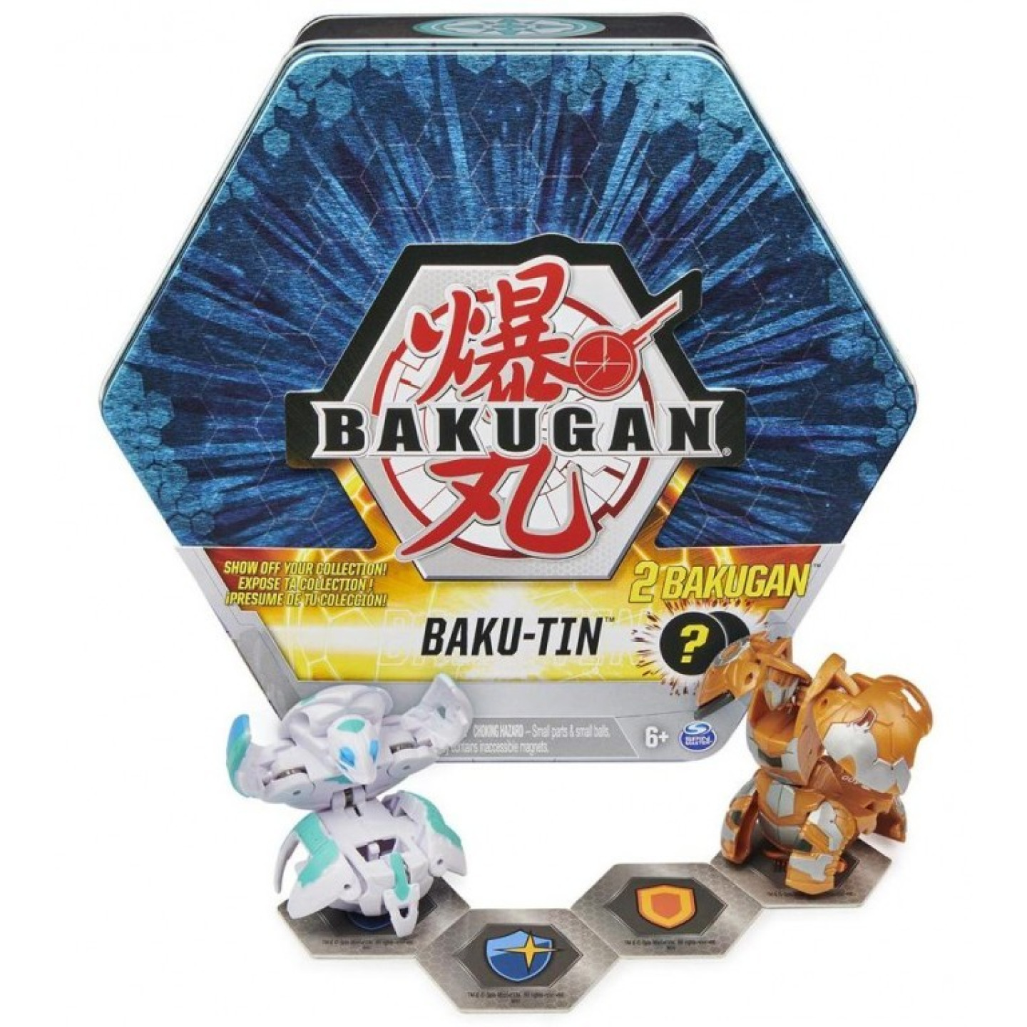 Bakugan Plechový box s exkluzivním Bakuganem S3, modý