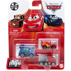 Mattel Cars 3 Mini auta 3ks Blesk & DJ & Mack, HFC66