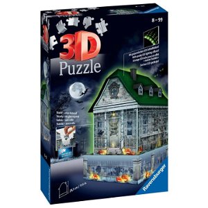 Ravensburger 11254 Puzzle 3D Strašidelný dům Noční edice 257 dílků