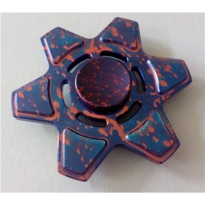 Fidget Spinner kov ALU STAR6 fialový